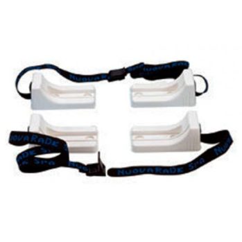 Soporte para balsa salvavidas con correas