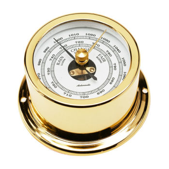 BARÖMETRO Aneroide---base: 72....altura: 39mm-(con baño de oro 24K)