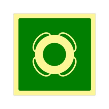 .Señalización IMO Fotoluminiscente ---Vinilo ó PVC ---15x15cm--ARO