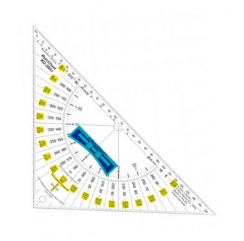 Transportador triangular Chas bicolor  280 mm