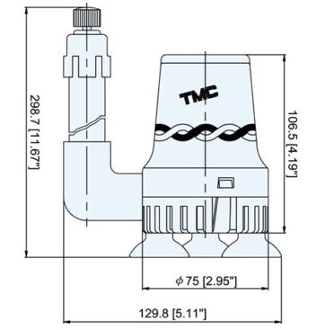 Bomba Viveros Pequeños –TMC 250GPH—950.lts/h. 12v