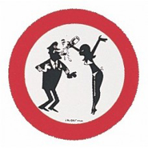 Pegatina en PVC --13 cm---No Molestar al capitán