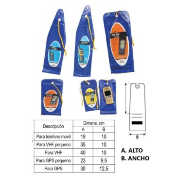 Funda estanca Standard para VHF-GPS-MOVIL. Lalizas