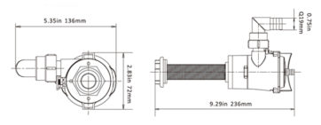 Bomba Vivero Vertical --SEAFLO 350GPH—1350.lts/h. 12v