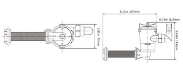 Bomba Vivero Horizontal --SEAFLO 600GPH—2350.lts/h.