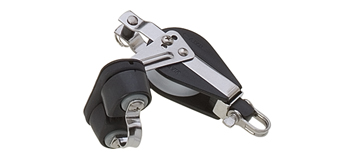 Polea con mordaza y arraigo cabo 10 mm