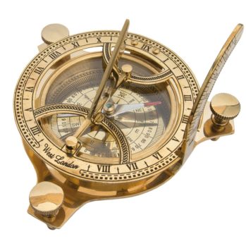 CUADRANTE SOLAR-Brújula ---Largo: 12 -Ancho: 12 cm