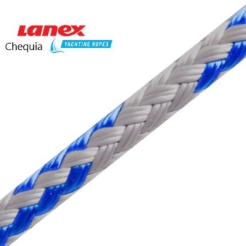 Cabo DRIZA HURRICANE POLIESTER flexible y ligero- 10 mm (gris/azul)