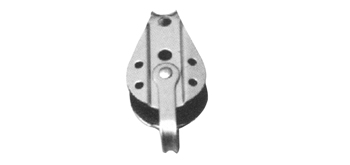 Polea con arraigo para cabo de 8mm