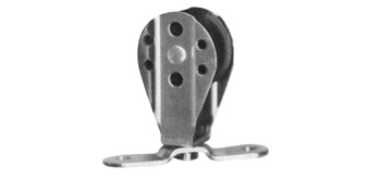 Polea giratoria con base, cabo 8 mm