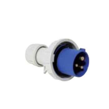 Enchufe macho con anilla de seguridad 16A, 220-240v