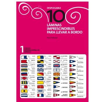 Código y Tabla señales salvamento, DESPLEGABLE .17×24 cm.
