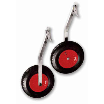 Ruedas con soporte inox basculante