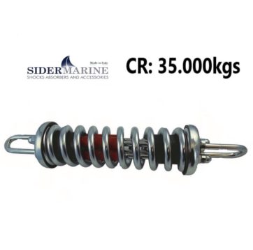 Amortiguador amarre. inox espacial.-CR: 35.000kgs, (eslora 25-35 mts)