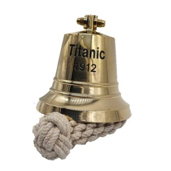CAMPANA TITANIC latón---Alto: 32 -Ancho: 14 cm