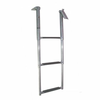 Escalera inox telescópica 3 peldaños