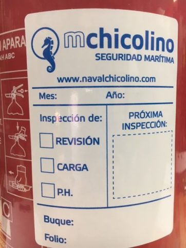 .Extintor ABC homologado marina SOLAS de 4 kgs / 21A-144B-C--Homologado profesional