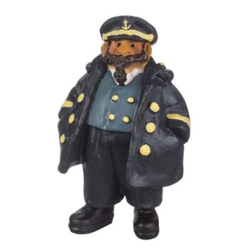 FIGURA CAPITÁN CON PIPA—- Alto: 15 cm