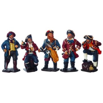 FIGURA PIRATAS (PACK DE 5)—- Alto: 17 cm