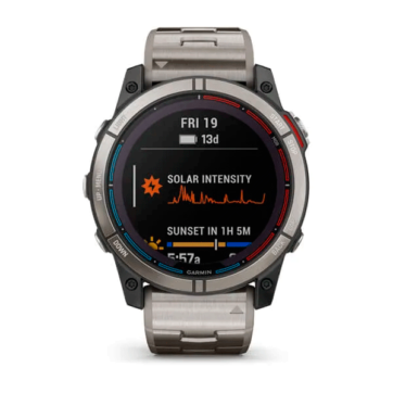 Garmin QUATIX 7X SOLAR-reloj náutico multi-deporte con Plotter (titanio)