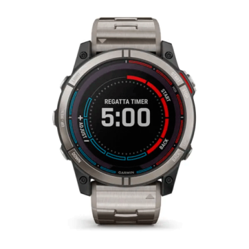 Garmin QUATIX 7X SOLAR-reloj náutico multi-deporte con Plotter (titanio)