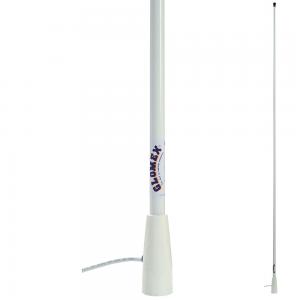ANTENA VHF GLOMEX - FIBRA.  1,5 mts .4,5m cable- conector PL259