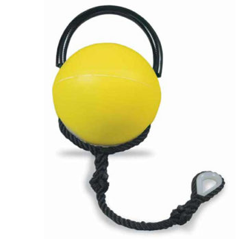 Boya de fondeo rígida con asa y cabo negro,  Ø: 25 cm