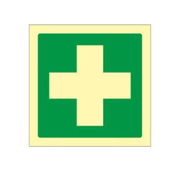 Señalización IMO Fotoluminiscente ---Vinilo ó PVC ---15x15cm--BOTIQUIN