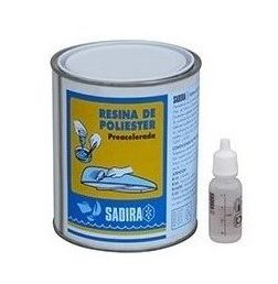 RESINA DE POLIESTER SADIRA c/ tejido -200 gr ó 1 kgs-