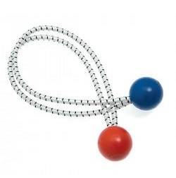 Tomador de velas elástico doble, c/bolas, Ø: 4 mm