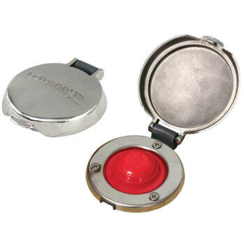 .Pulsador de Pie- INOX/INOX -ascenso:(rojo)