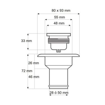 Tapón-Boca de llenado con tapa polipropileno–38 y 50 mm - Imagen 2