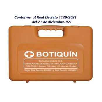 .Botiquín ."ZONAS 1- 2- 3- 4"--Conforme al R. D.1120/2021