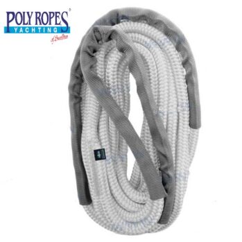 Cabo con elasticidad trenzado BLANCO, con gaza--Ø:12-14-16-18mm x 6-10-15mts