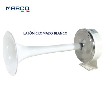 Bocina eléctrica trompeta 12v- 5A- 114dB -LATÓN- Marco