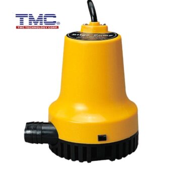 Bomba Achique Manual .TMC 1750GPH- 6600.lts/h. yellow 12v