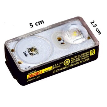 LUZ LED "SOLAS" de chaleco  ALCALINA ALKALITE -LALIZAS--(stock 400 unidades)
