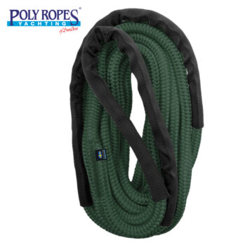 Cabo amarre con elasticidad, trenzado VERDE, con gaza--Ø:12-14-16-18mm x 6-10-15mts