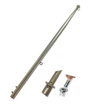 Asta Bandera Inox316, sin base—-L: 61-75-90 ó 120 cm---Ø: 20-25 mm