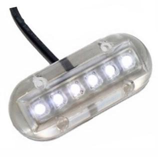 WMarine–Luz Sumergible Rojo– 6Leds–12v–150mA–IP68