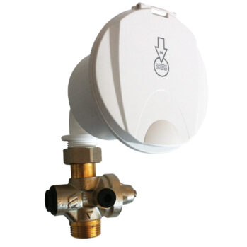 Registro con entrada de agua 15 Bar--(en codo)