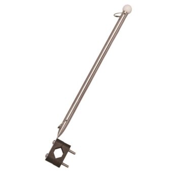 Asta Bandera Inox304, para riel-----L: 38 cm