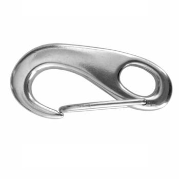 Mosquetón Asimétrico con cierre varilla- Inox 316