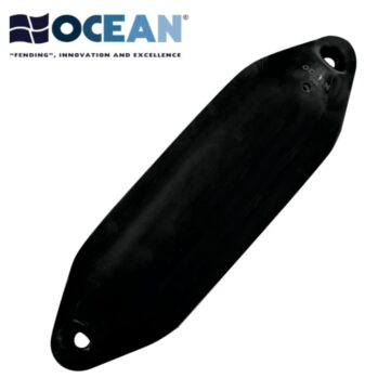 Defensa OCEAN–Serie U– Largo: 35-40-50-55-65-75 cm--negra