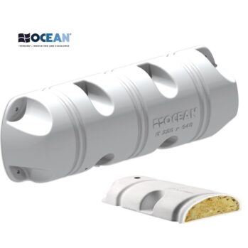 .Bumper pantalán . Largo: 64. Alto: 22 cm . formato: 1/2-rellena