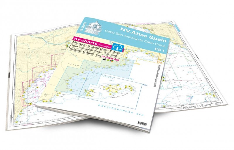 Pack de cartas NV Charts Atlas España ES1 - Cabo San Antonio a Cabo Creus