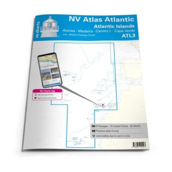 Pack de cartas NV Charts Atlas España ATL3 -Islas Atlánticas (Madeira-Canarias-Cabo Verde)
