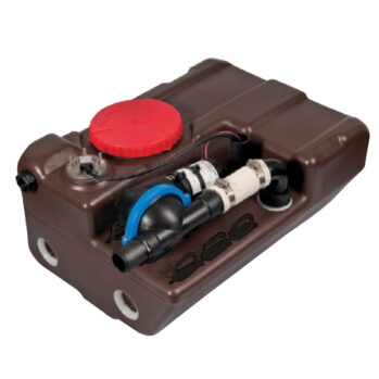 Deposito de aguas negras NUOVA RADE –60lts con Macerador membrana 19 lts-12v y sensor