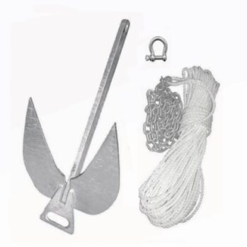 Kit de Fondeo Ancla BULL con Cadena y Cabo Poliester HT