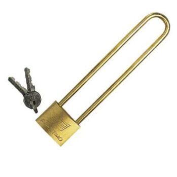 Candado arco de 150 mm--ancho: 4 cm---latón macizo